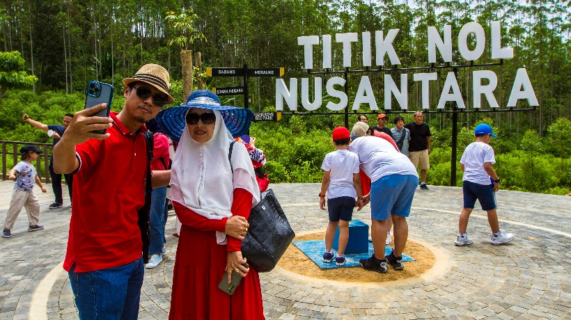 Antarafoto Lokasi Titik Nol Ikn Nusantara Ramai Di