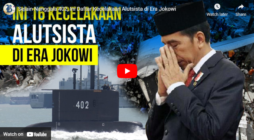 Selain Nanggala 402, Ini Daftar Kecelakaan Alutsista Era Jokowi