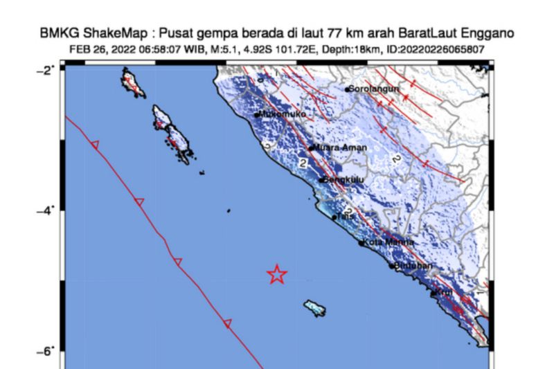 Bisnis Indonesia Gempa Bengkulu Dipicu Aktivitas Lempeng Megathrust