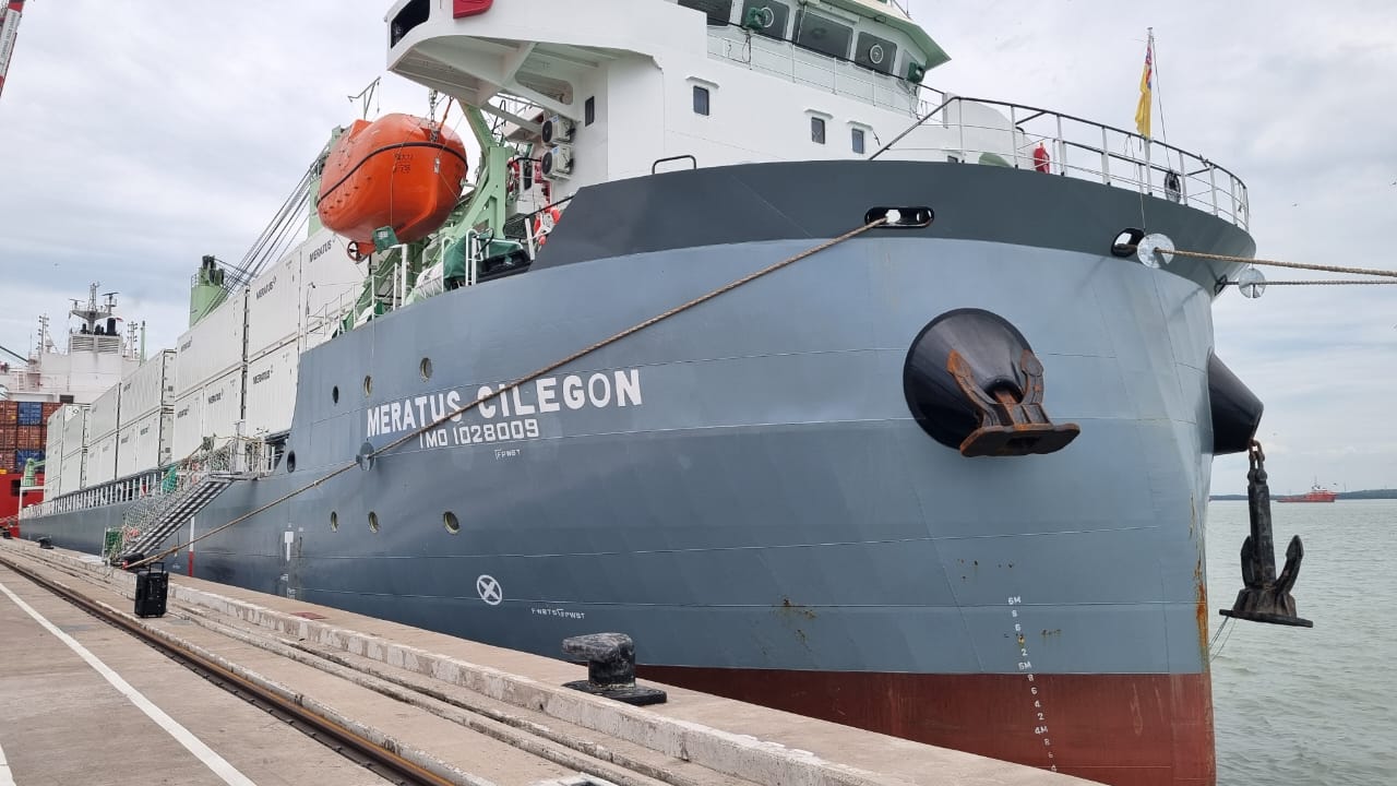 Kapal MV Cilegon Menambah Jangkauan Meratus Makin Luas